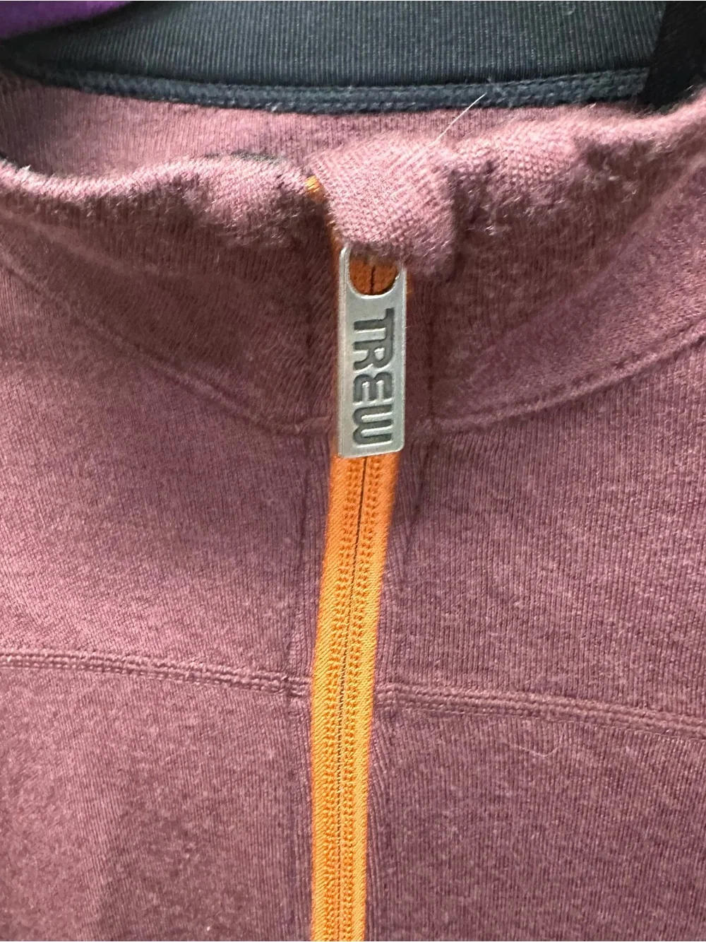Trew gear merino wool pull over sweater quarter zip 280 interlock merino XS